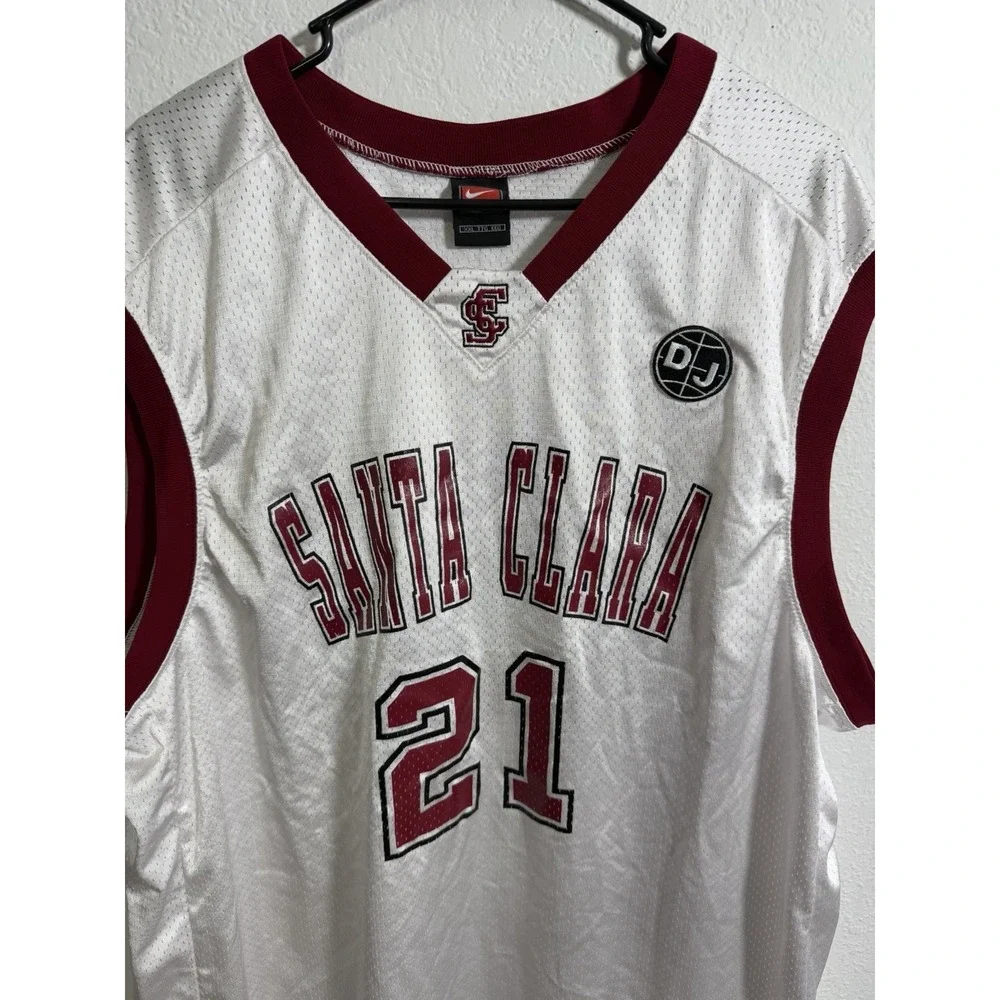 Vintage Nike Santa Clara Broncos #21 Basketball Jersey / Size 2XL